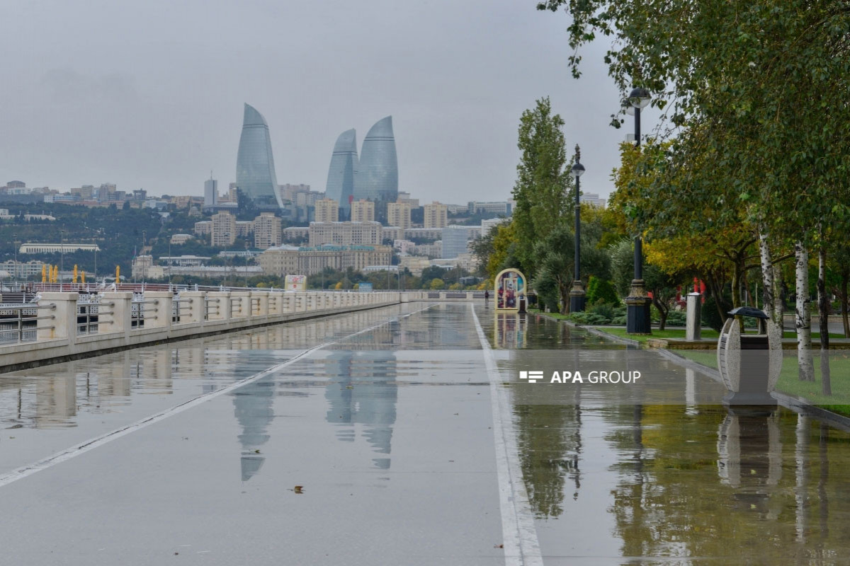Со второй половины дня осадки в Баку прекратятся