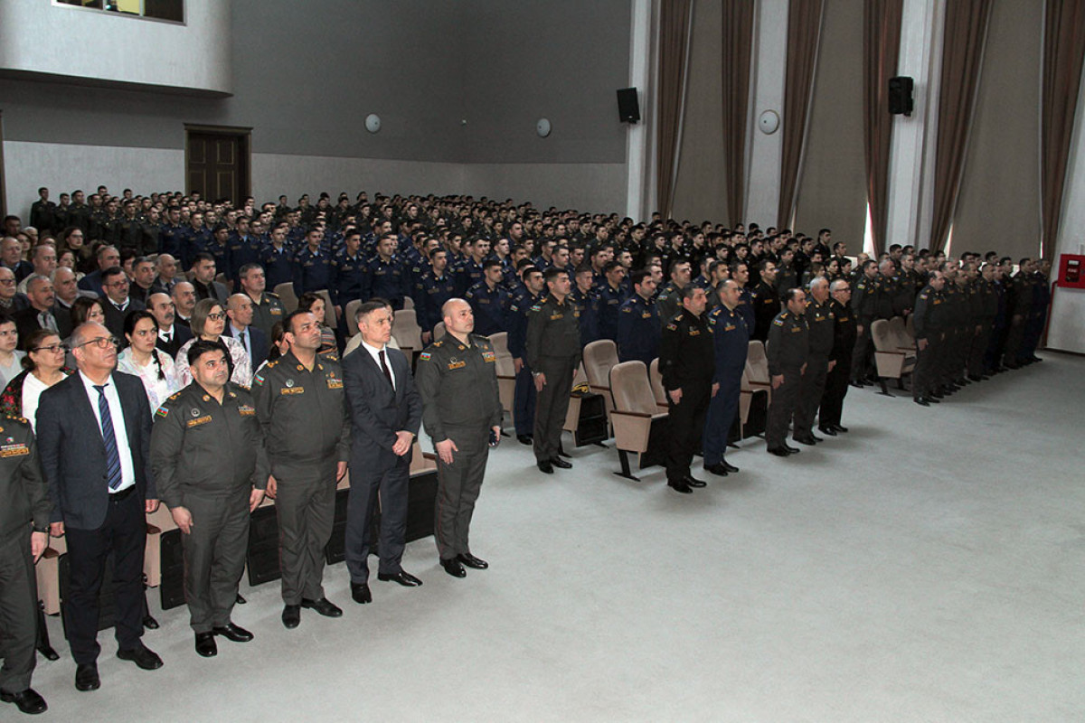 Состоялось мероприятие, посвященное 107-летию со дня создания Военного института имени Гейдара Алиева-ВИДЕО