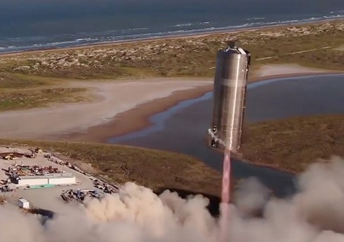 SpaceX запустила ракету-носитель с прототипом Starship в испытательный полет