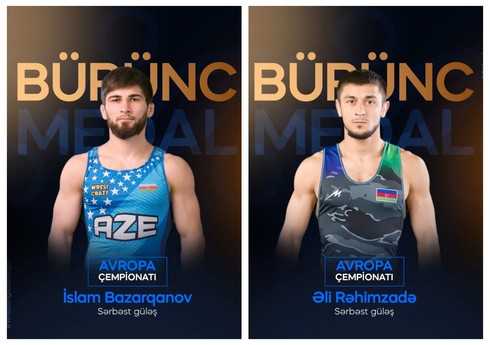 Трое азербайджанских борцов взяли бронзу чемпионата Европы в Словакии