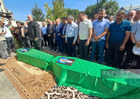 В Агджабеди простились с Зияддином и Гусейном Сафаровыми