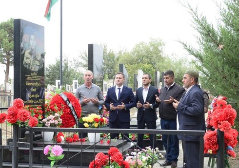 В Агстафе почтили память шехида Амиля Танрывердиева