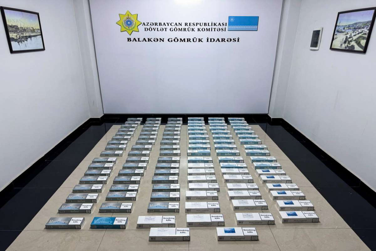 В автомобилях, перевозящих грузы из Турции в Азербайджан, обнаружено 208 тысяч безакцизных сигарет  – ФОТО