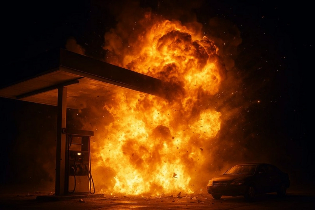 В Азербайджане прогремел взрыв на газозаправочной станции, есть пострадавшие