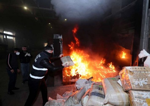 В Азербайджане уничтожены наркотики на €272 млн, предназначавшиеся для транзита в Европу