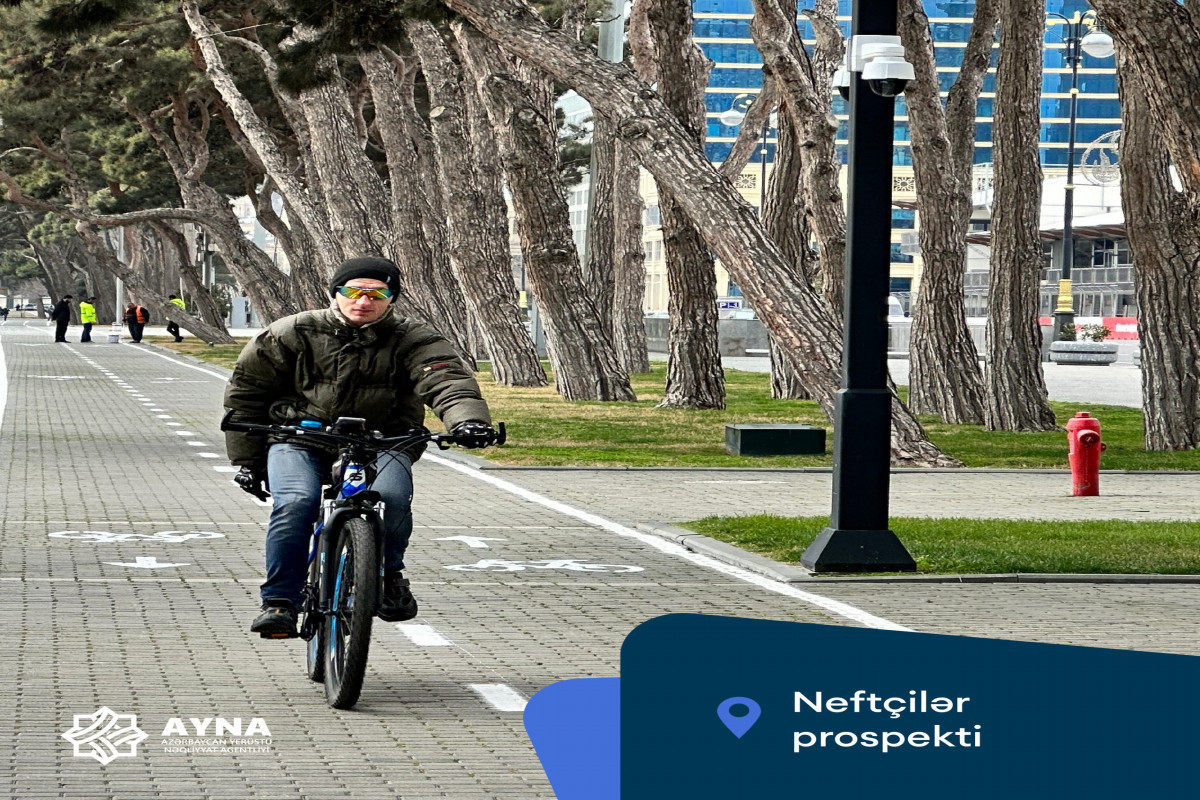 В Баку создана новая полоса микромобильности