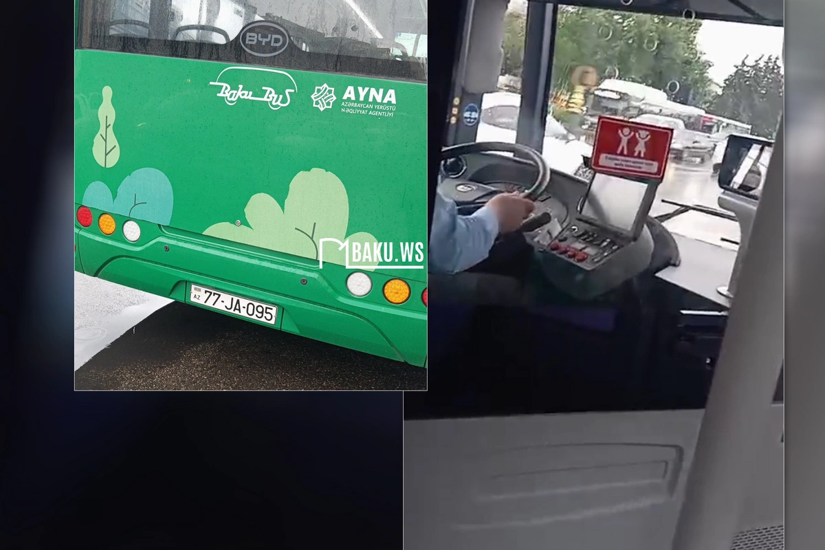 В Баку водитель автобуса грубо обошёлся с пассажиркой, находившейся с ребёнком