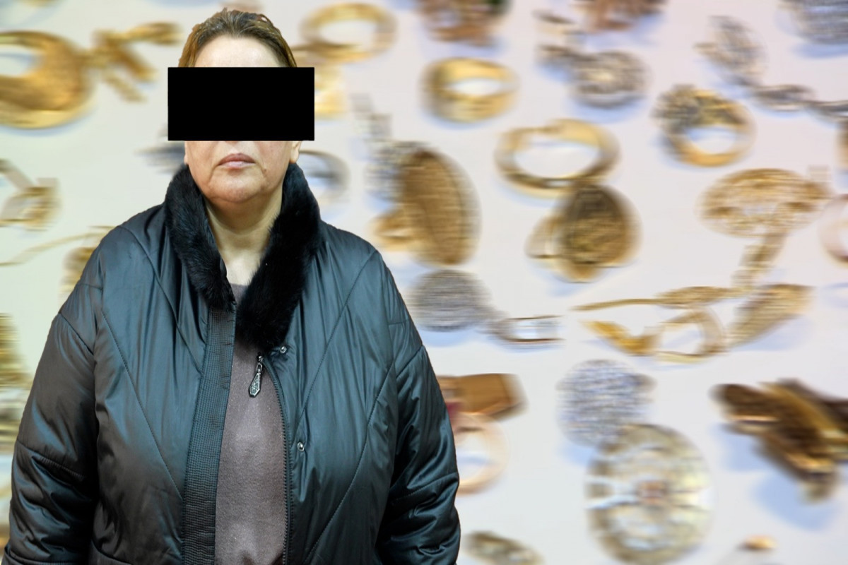 В Баку задержана женщина, укравшая из дома, где работала няней, золотые изделия на сумму 60 000 манатов - ВИДЕО