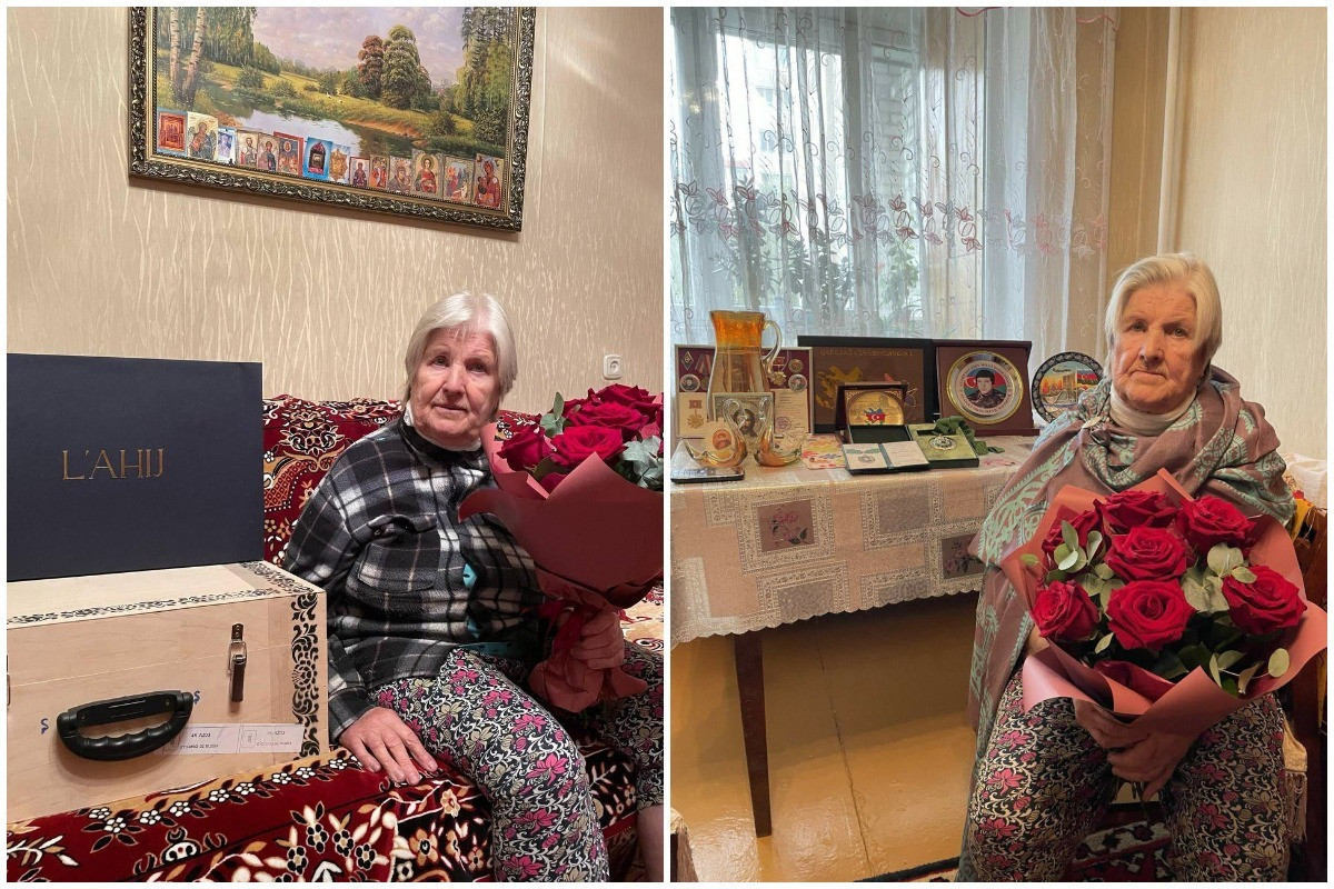 В Беларуси оказана помощь и переданы подарки матери Национального героя Азербайджана