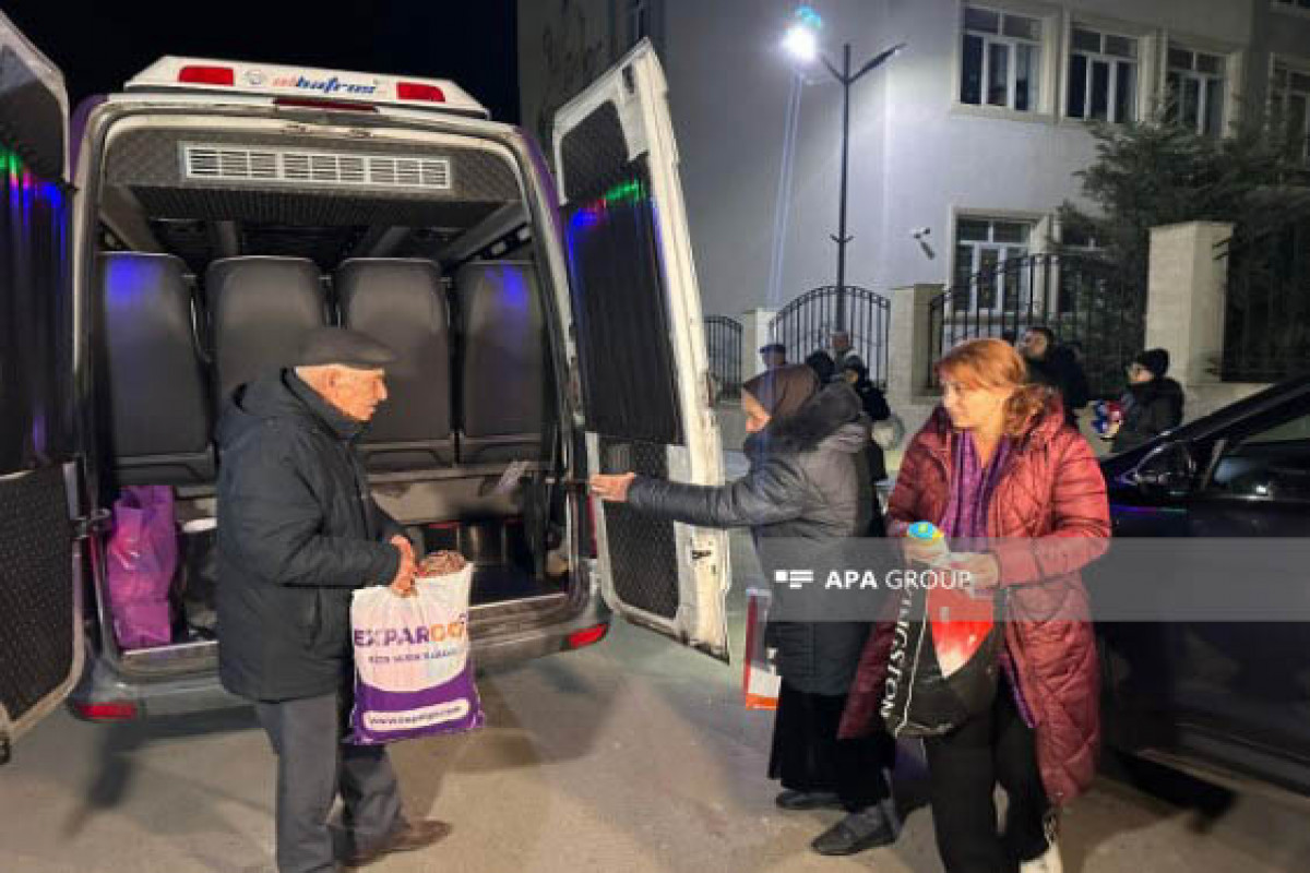 В город Джебраил отправлена очередная колонна переселенцев-ФОТО