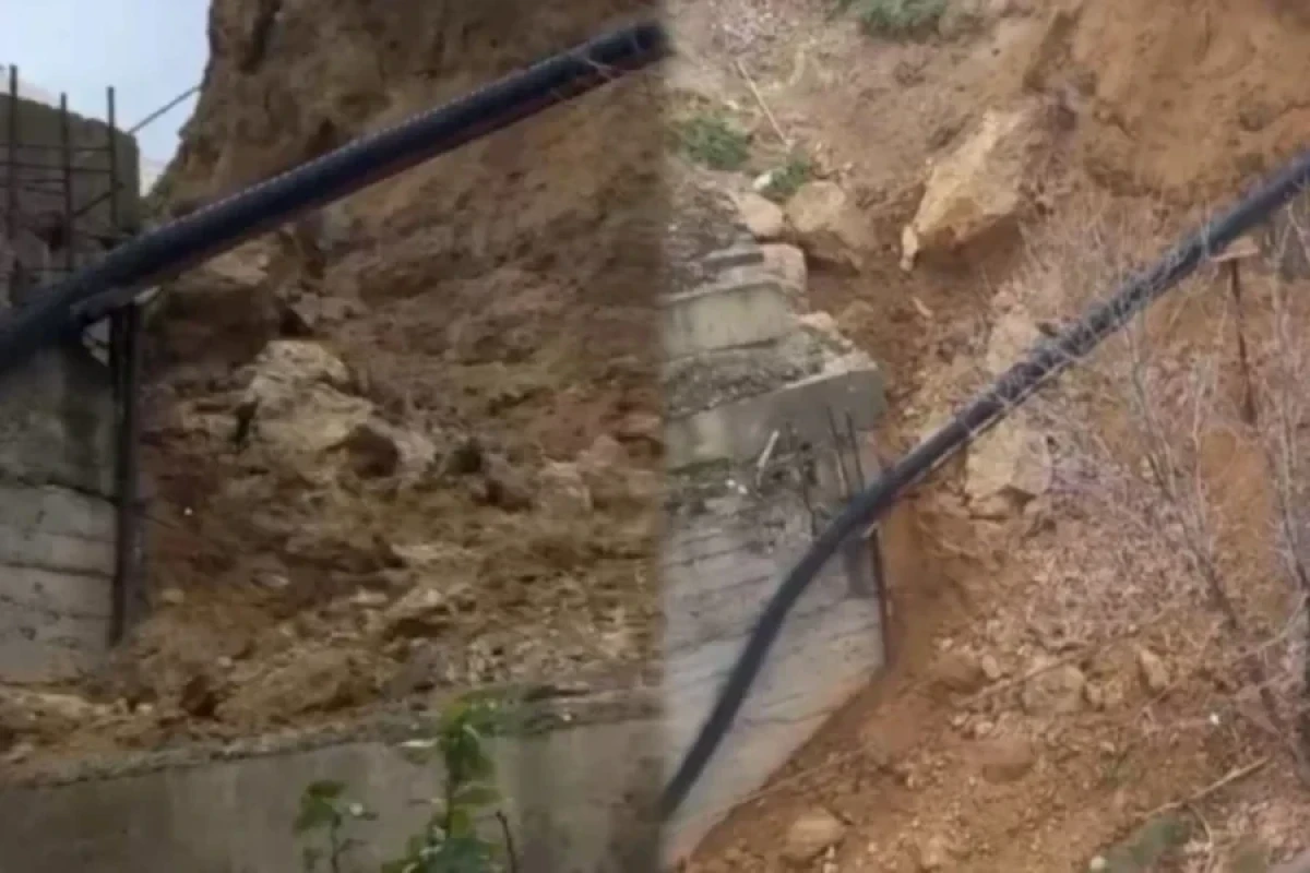 В Хатаинском районе Баку произошел оползень, проводится мониторинг