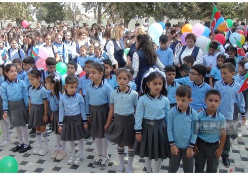 В Имишли состоялось открытие школы после капитального ремонта