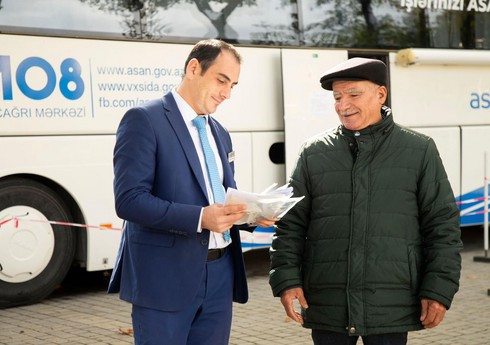 В Исмаиллы начал курсировать автобус мобильной службы "ASAN xidmət"