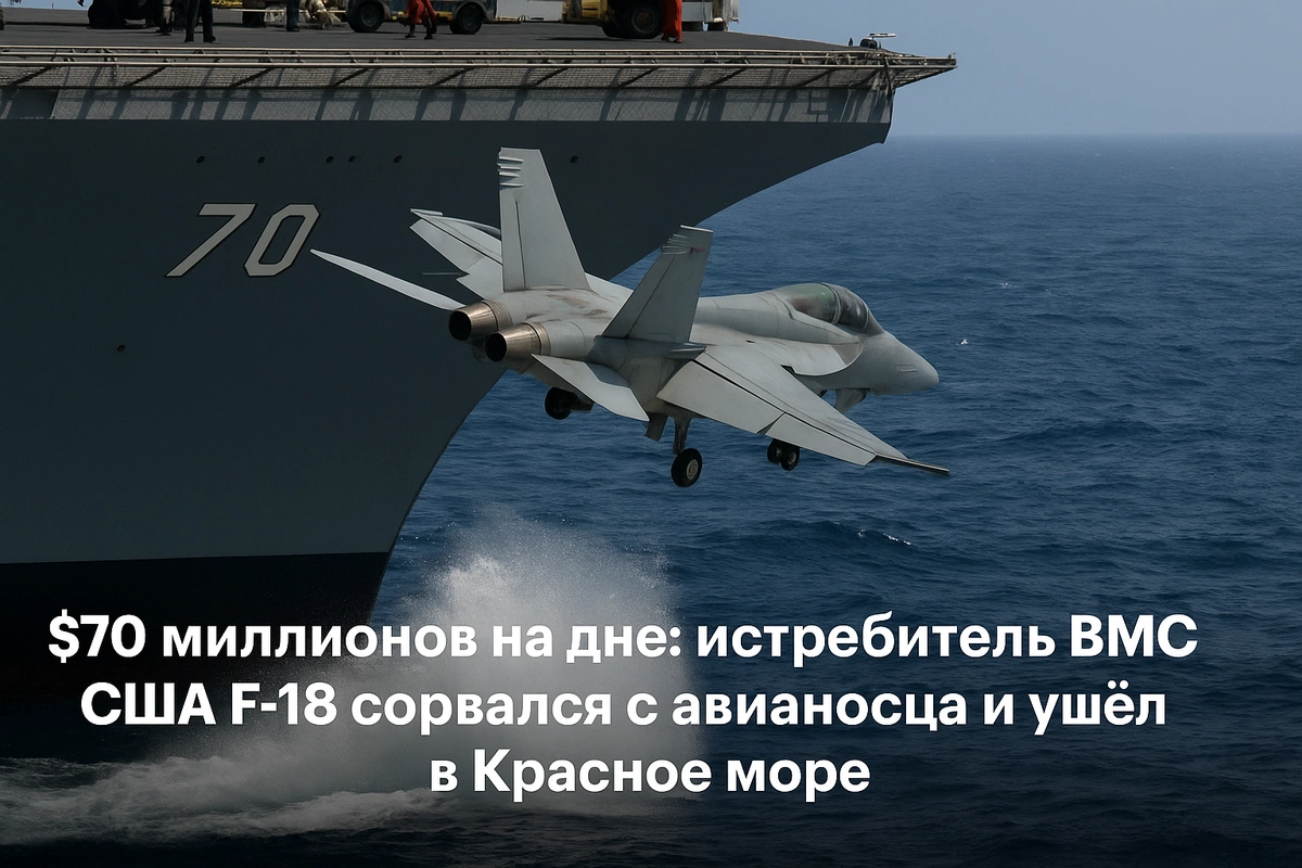 В Красное море упал истребитель F-18 с авианосца ВМС США: $70 миллионов на дне