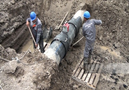 В Кюрдамире на водопроводе, питающем 21 тыс. человек, произошла авария