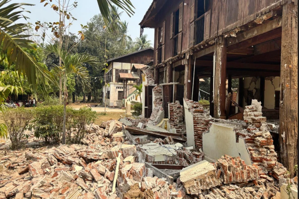 В Мьянме из-за сильного землетрясения погибли не менее 25 человек