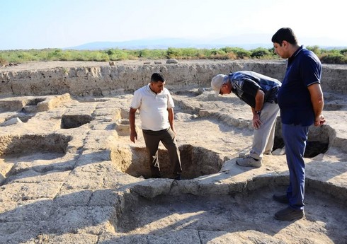 В Нафталане обнаружены остатки исторического памятника периода Ахеменидов