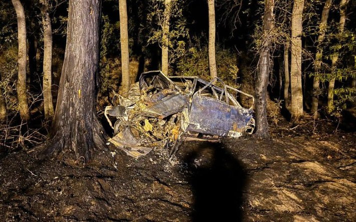 В России три девушки погибли в сгоревшем после ДТП автомобиле