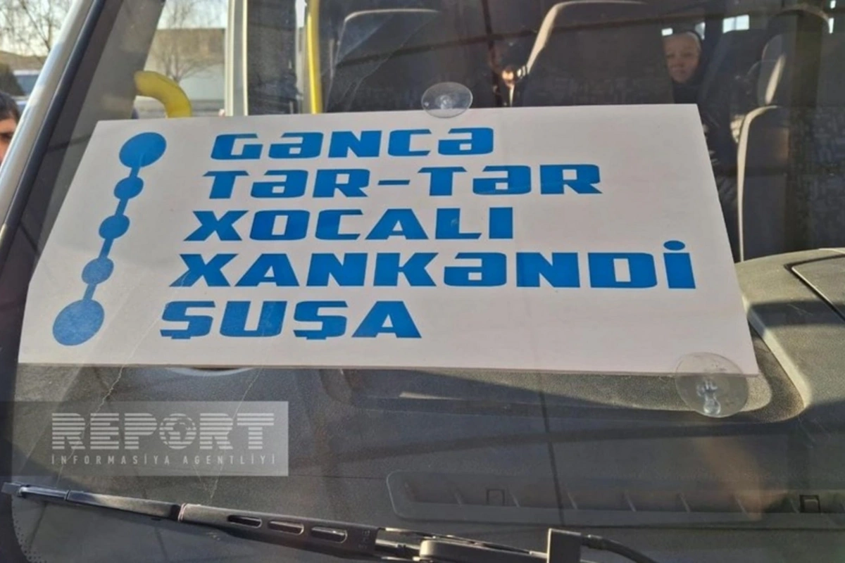 В Шушу из Гянджи выехал первый автобус