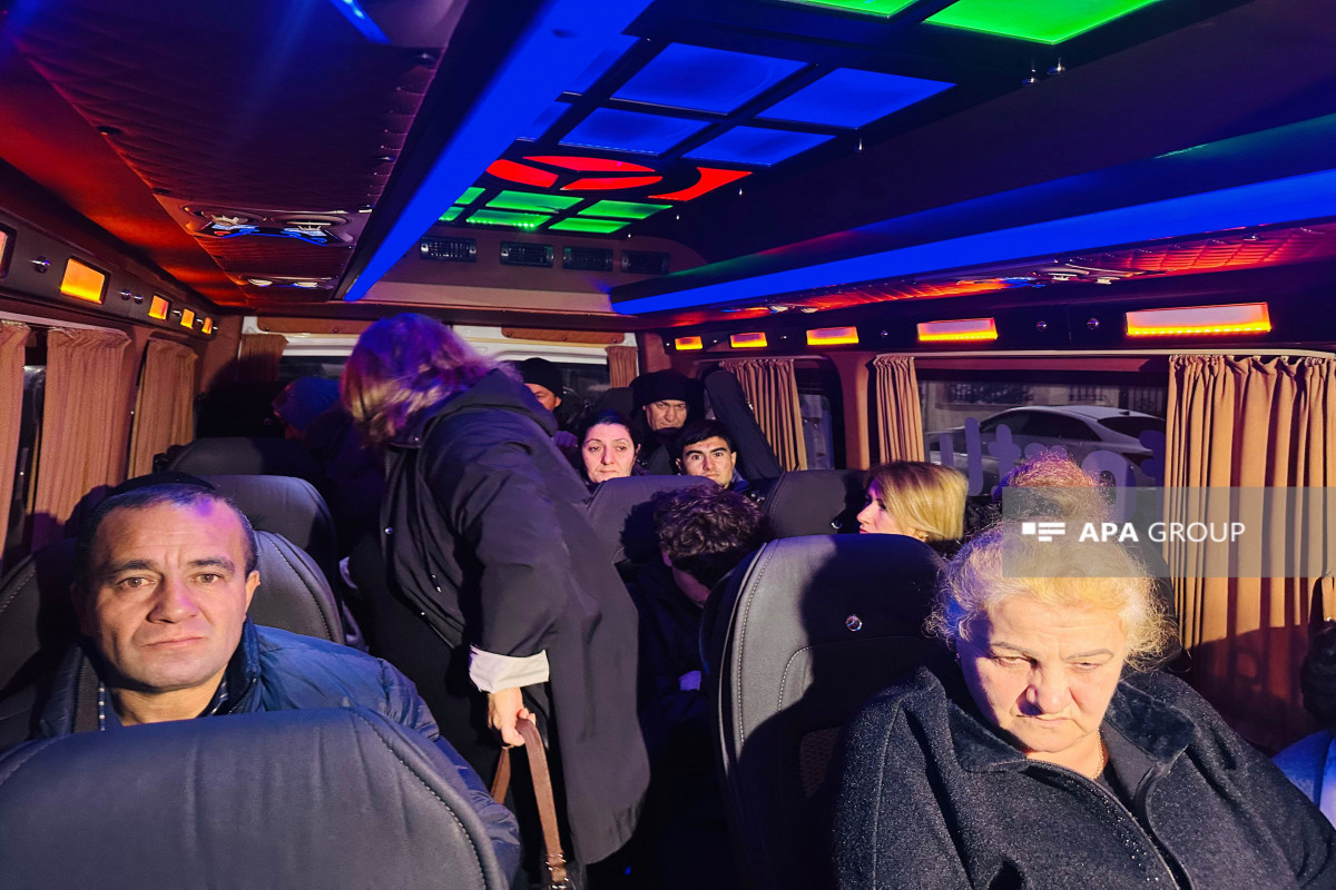 В Шушу отправлена очередная колонна переселенцев-ФОТО