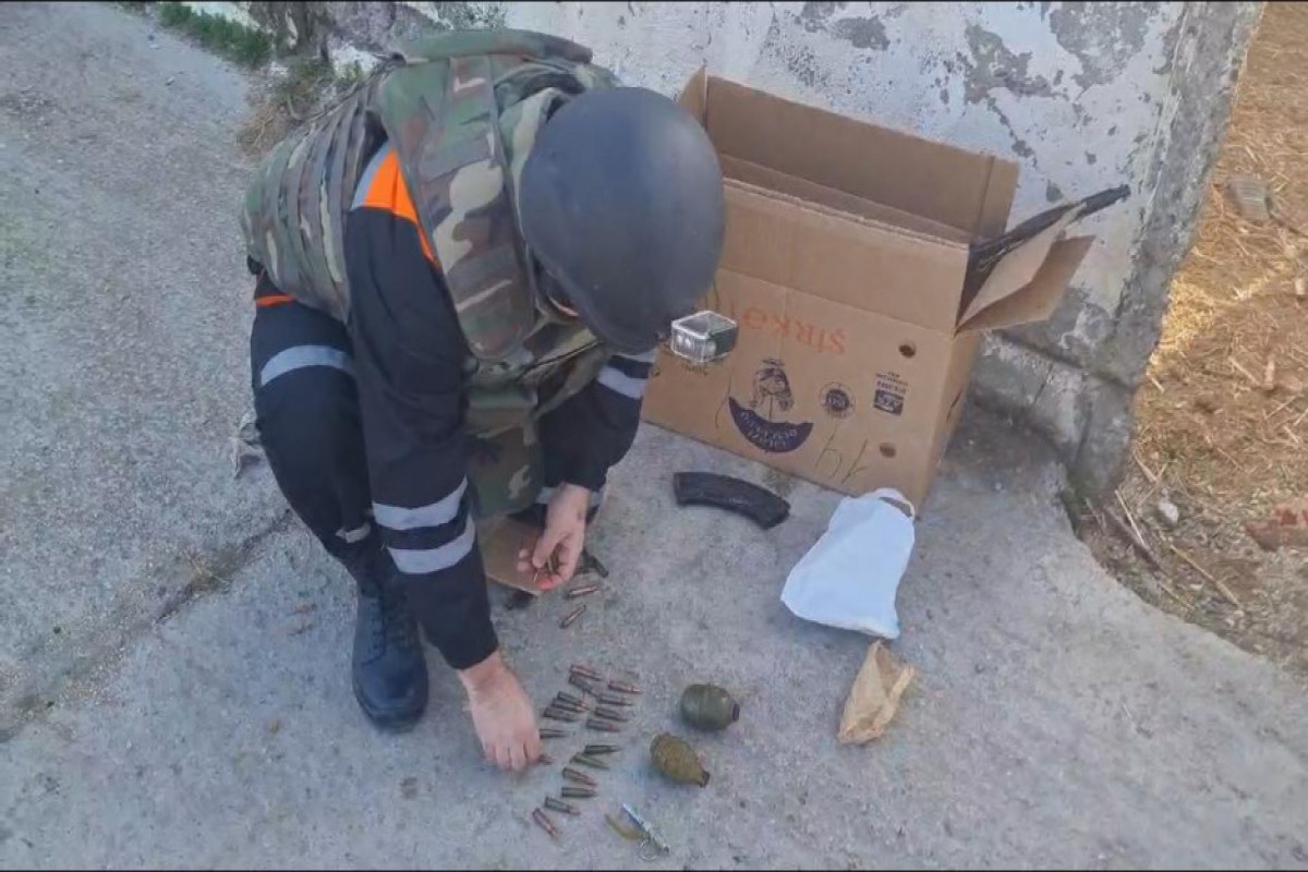 В Сумгайыте обнаружены боеприпасы-ВИДЕО