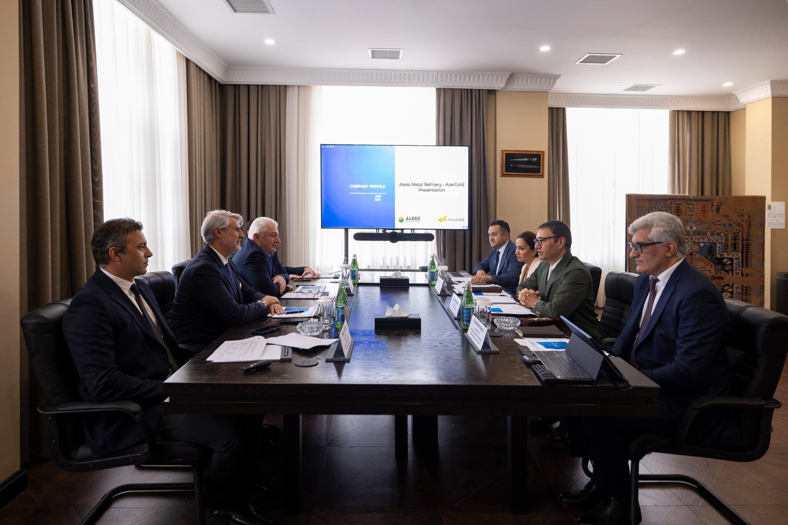 В ЗАО AzerGold состоялась встреча с руководителем турецкой компании Aleks Metal Rafineri - ФОТО