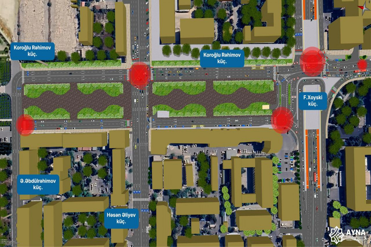 Вносится изменение в движение транспорта на улице Кероглу Рагимова в Баку -ВИДЕО