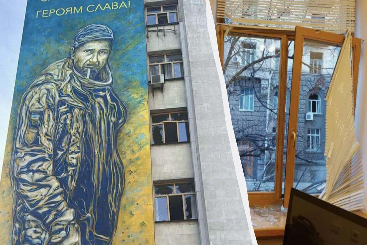 Во время нападения России на Киев пострадали административные здания Верховной Рады