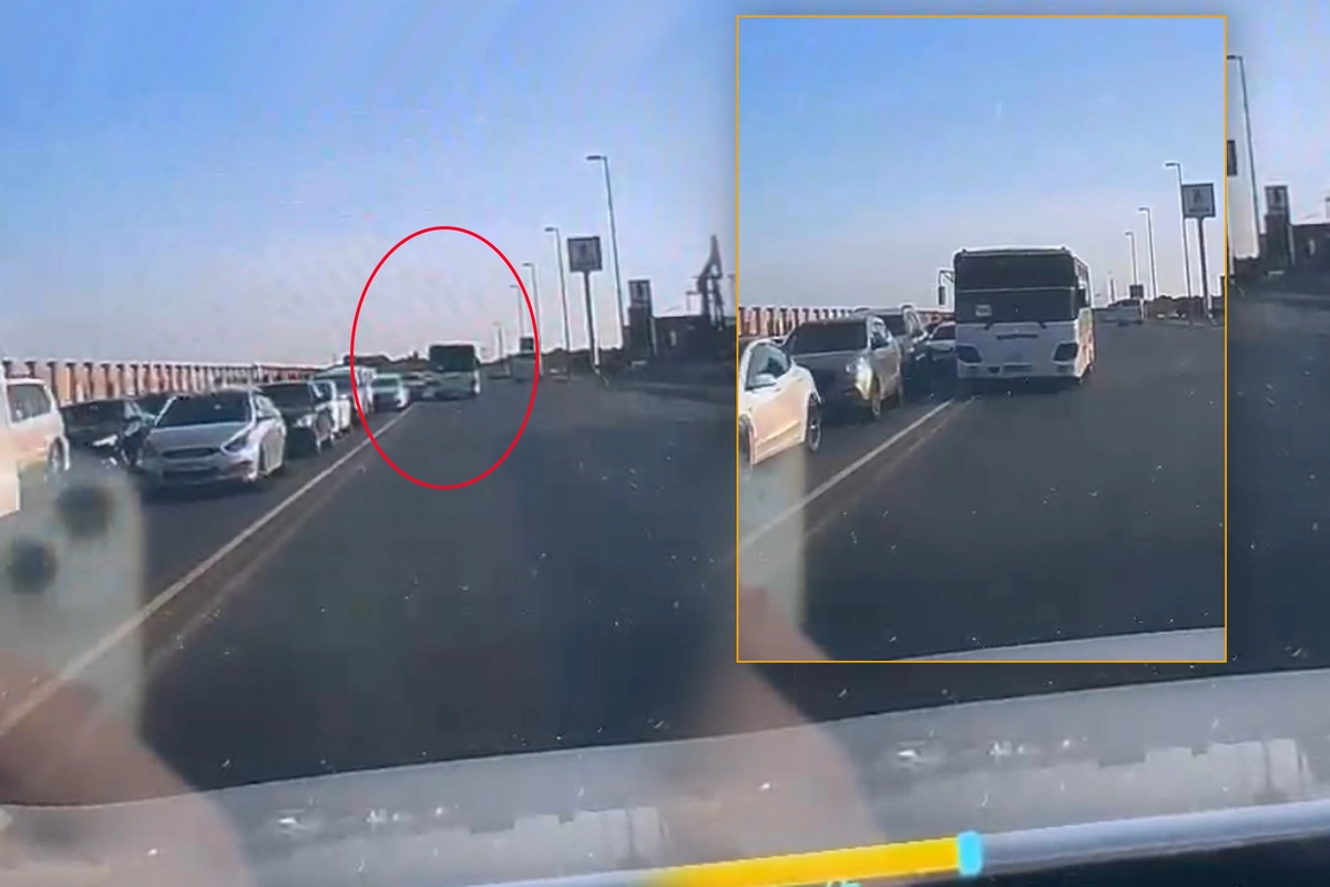 Водитель автобуса №148 уволен за опасное вождение против потока в центре Баку
