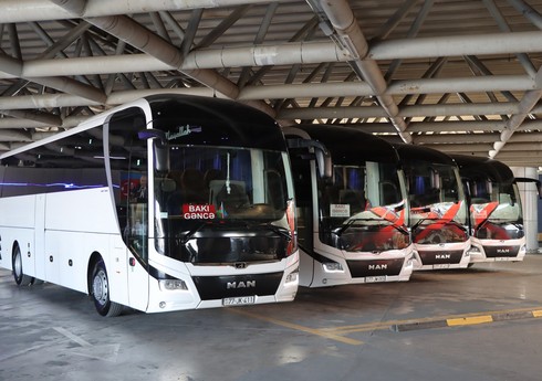 Введены в эксплуатацию новые автобусы по маршруту Баку-Гянджа-Баку