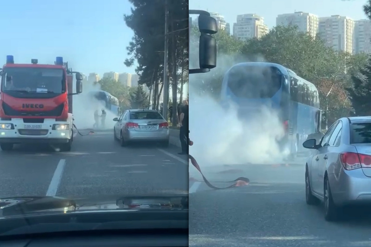 Задымление в автобусе Баку-Сумгайыт - пассажиры высажены