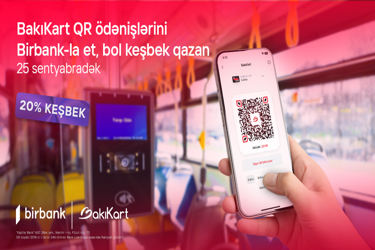 Зарабатывайте 20%  кешбэка за каждую поездку на общественном транспорте с Birbank