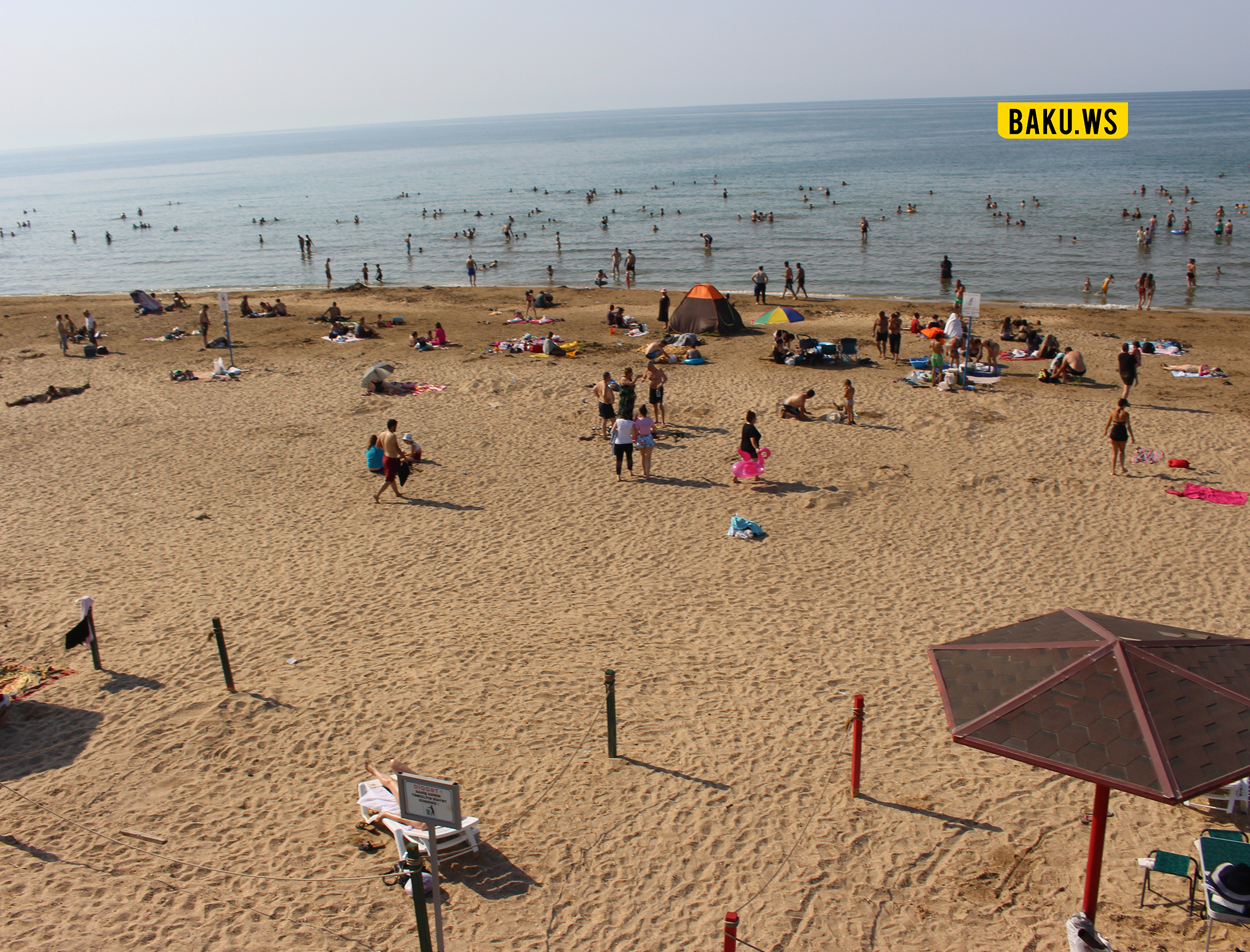 Завтра на пляжах Абшерона вода прогреется до 28°