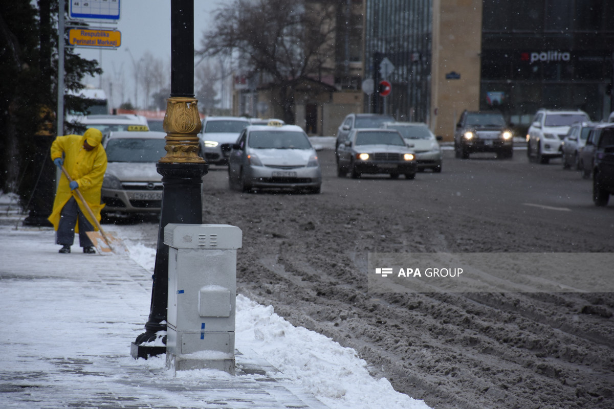 Завтра в Баку ожидается метель, на дорогах будет гололед-ПРОГНОЗ ПОГОДЫ